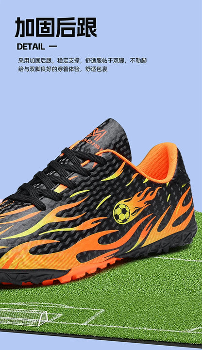 New Man Soccer Shoes Professional Football Boots Sneakers Comfortable Outdoor Match Match Boys Non-Slip Sports Shoes Unisex
