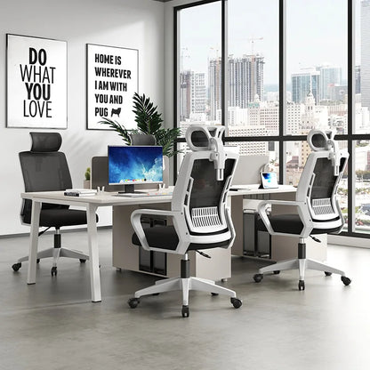 Ergonomic Gaming Chair Office Chair with Adjustable Headrest, Lumbar Support, Liftable Seat, Swivel Design, Comfortable Home Office Chair