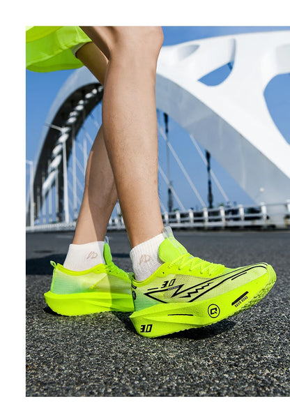 Herresneakers i mesh – komfortable tennissko til mænd – løbesko med Carbon Board 3.0-støddæmpning – til sportstræning og jogging – specialdesignede joggesko