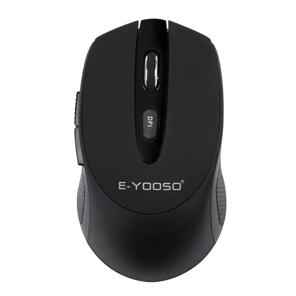 E-YOOSO E-1020 Wireless Gaming Mouse 2400 DPI Silent Click Ergonomic USB Mouse for Laptop PC Computer, 2.4G Wireless Optical Mouse