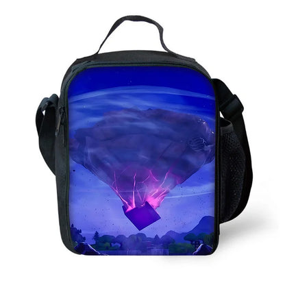 New Game FortniteS Child Insulated Large Capacity Bag for Boy and Girl Student Outdoor Picnic Resuable Thermal Cooler Lunch Box