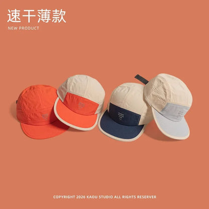 Udendørs camping solcreme hurtigtørrende farveafstemte baseballkasketter til kvinder sommer let og åndbart retro 5-panels herrehat