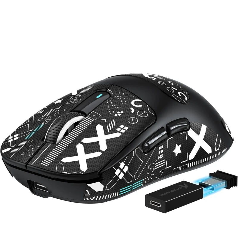 Attack Shark X3Pro bezdrôtová Bluetooth herná myš PixArt PAW3395 26000dpi optická myš s trojrežimovým pripojením a makrami