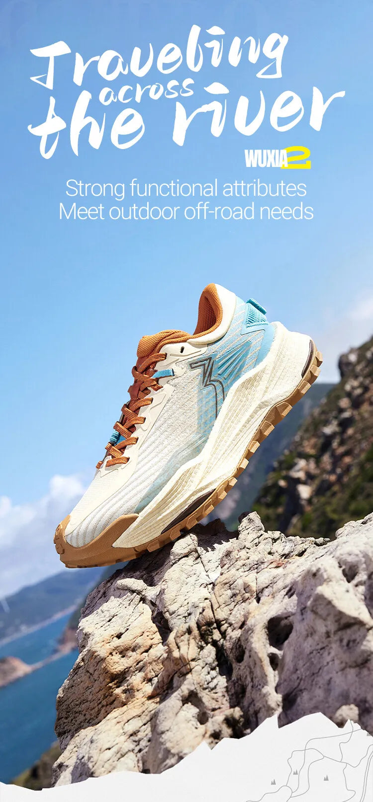 361 Degrees WUXIA 2 Laufschuhe, leicht, atmungsaktiv, dämpfend, rutschfest, weich, Outdoor-Wanderschuhe, vielseitige Sneaker für Herren, 672542201