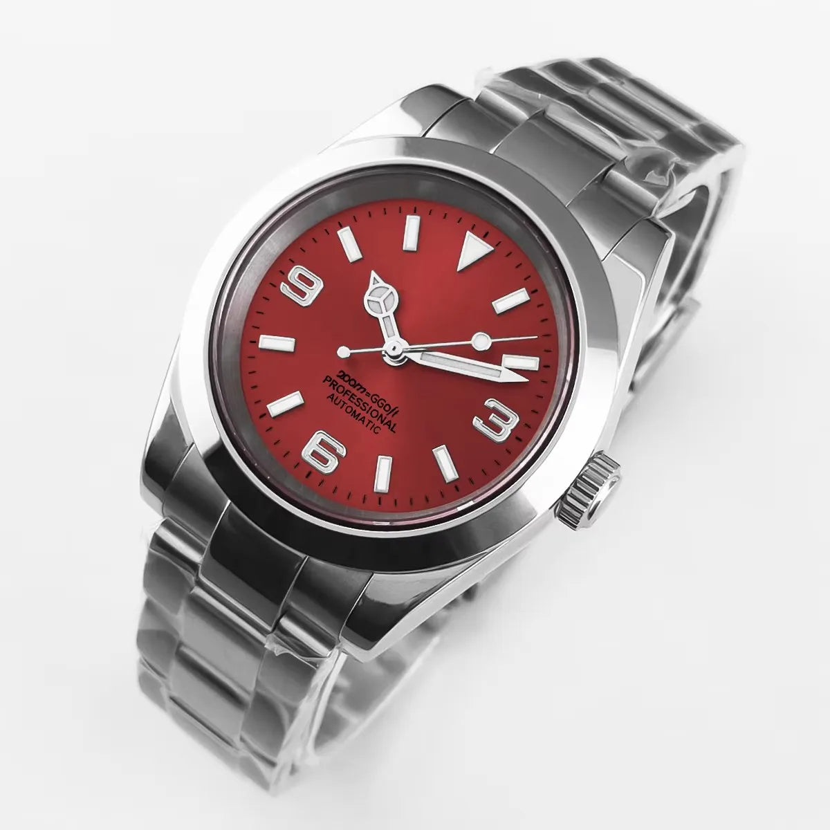 36mm/39mm Corgeut Luxury White Black Automatic Mechanical Wristwatches Numbers Men Watch Sapphire Crystal 10bars Reloj Hombre