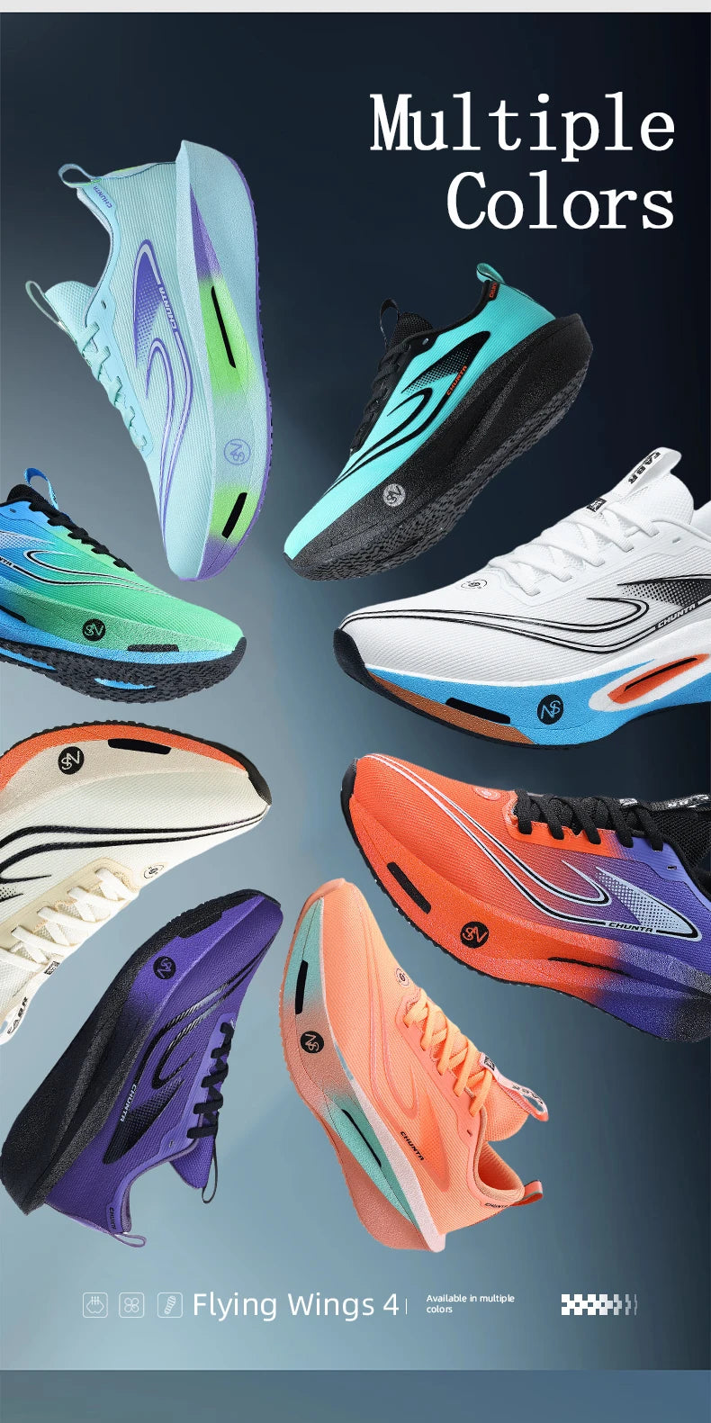 Zapatillas de running con placa de carbono para maratón, deportivas, transpirables, ligeras, cómodas y antideslizantes para hombre y mujer