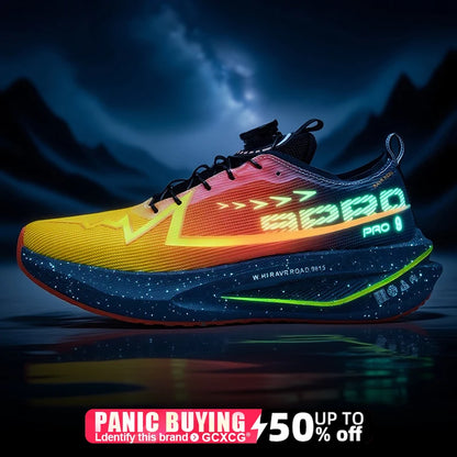 Scarpe da corsa da maratona da uomo con soletta in carbonio, sportive specializzate, traspiranti e leggere; scarpe da ginnastica da donna comode, sportive e antiscivolo