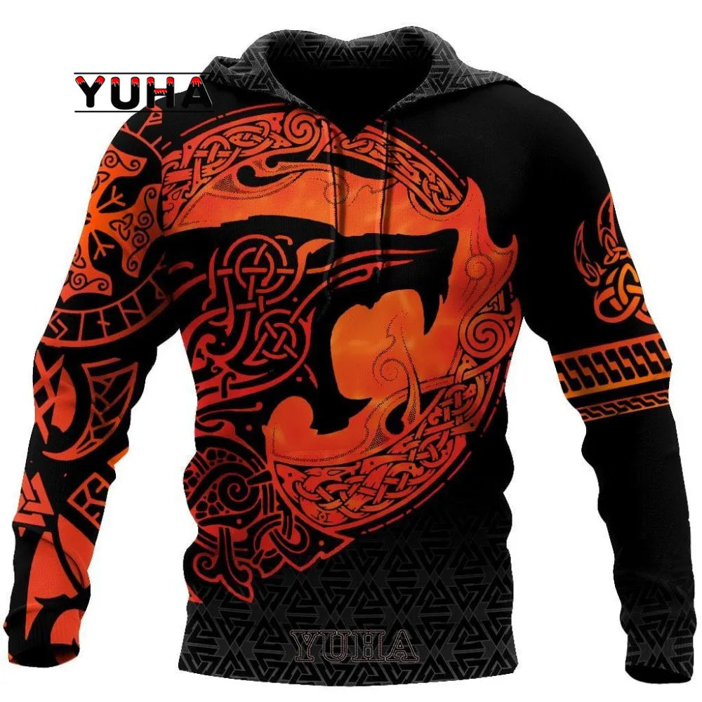 Wolf 3d Printed Hoodies Unisex Cool  Pullover Animal Graphic Sweatshirt Men’s Street Wear