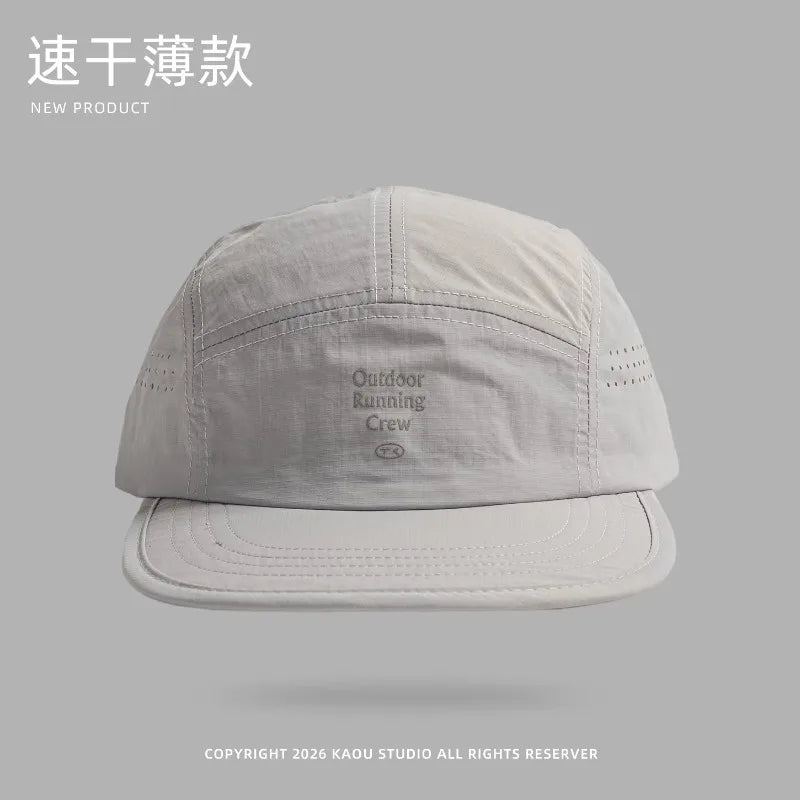 Udendørs camping solcreme hurtigtørrende farveafstemte baseballkasketter til kvinder sommer let og åndbart retro 5-panels herrehat