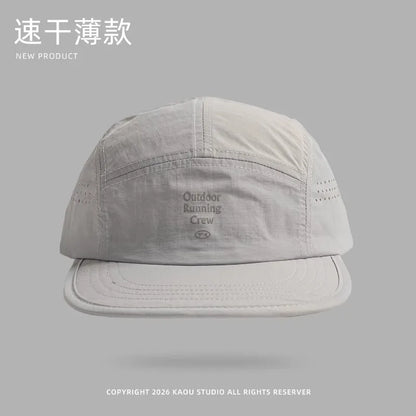 Udendørs camping solcreme hurtigtørrende farveafstemte baseballkasketter til kvinder sommer let og åndbart retro 5-panels herrehat