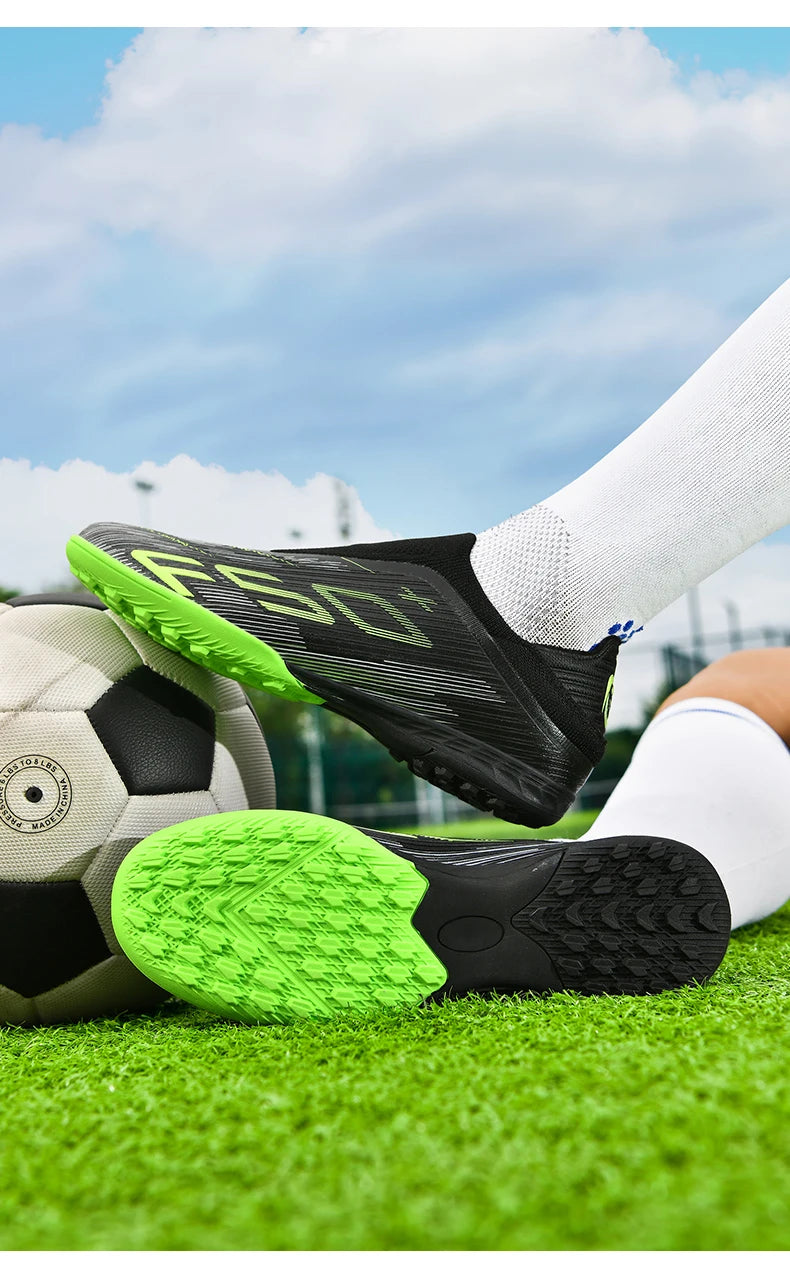 New Men Soccer Shoes Match Football Boots Sneakers Non-Slip Grass Cleats High-quality Futsal Indoor Hot-selling High-top Outdoor