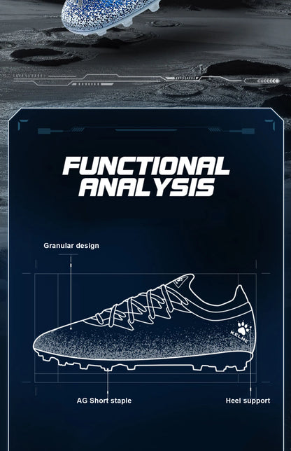 KELME Football Shoes Men's MG Adult Game Short Nails Professional Grass Non-Slip Shock Absorption Training Shoes ZX80121057