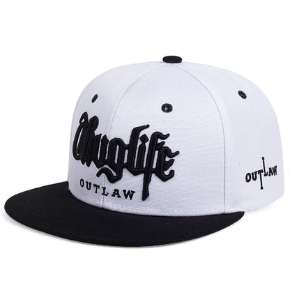 Casquette à bord plat « Thug LIFE » pour enfants, casquette streetwear hip-hop pour hommes, casquette de cyclisme, de pêche et de protection solaire pour femmes, casquette de baseball ajustable