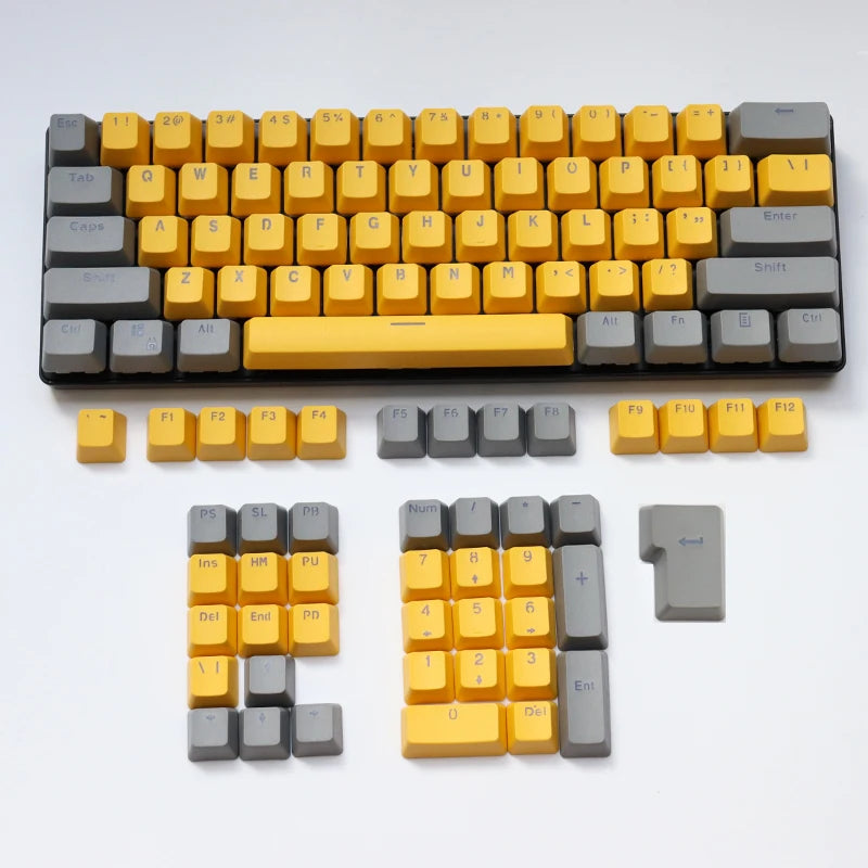 106 Keys Grey Red Keycaps PBT Specials Keycap Backlit Two-Color Key Caps For MX Switch 61/87104 Mechanical Keyboard