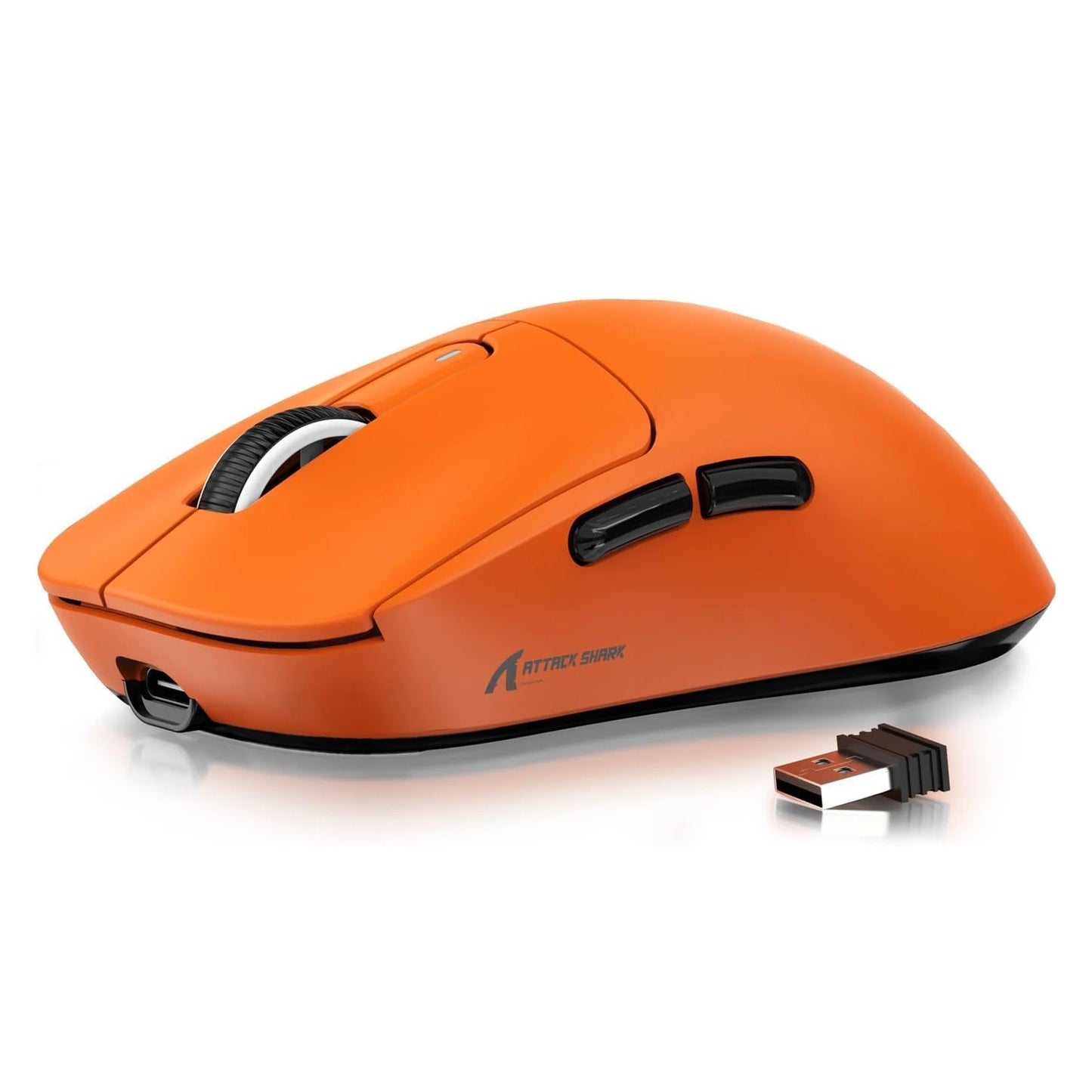 ATTACK SHARK X3 Wireless Gaming Mouse, Ultra-Light 49g Ergonomic Gaming Mouse with PAW3395 Sensor, Tri-Mode Bluetooth/2.4G/USB, 26K DPI Programmable Mouse
