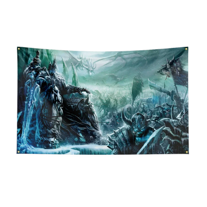 90X150CM Worlds of Warcrafts Wow Flag Polyester Digital Printed Game Tapestry Curtain For Decor dota1s