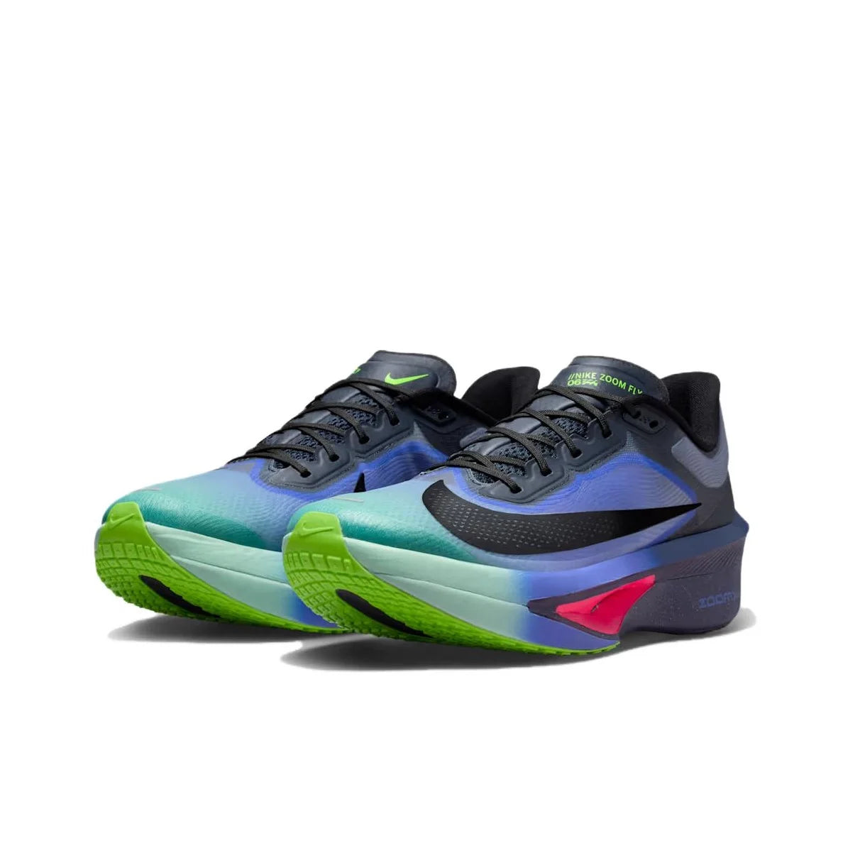 Nike Zoom Fly 6 Support Casual Marathon Running Shoes Men's Black Blue IO9572-400