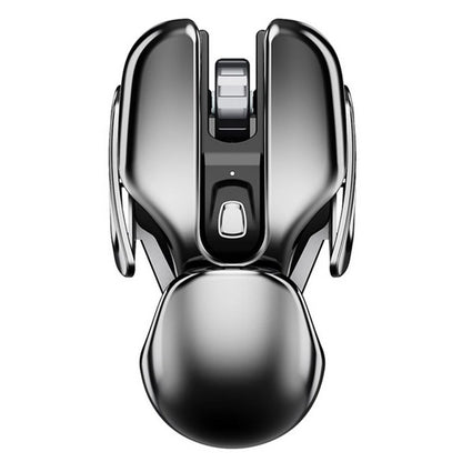 Rechargeable Wireless Mouse Bluetooth Ergonomic Silent Mouse with USB Receiver, Waterproof Optical Wireless Mouse for PC, Laptop, Desktop & Office