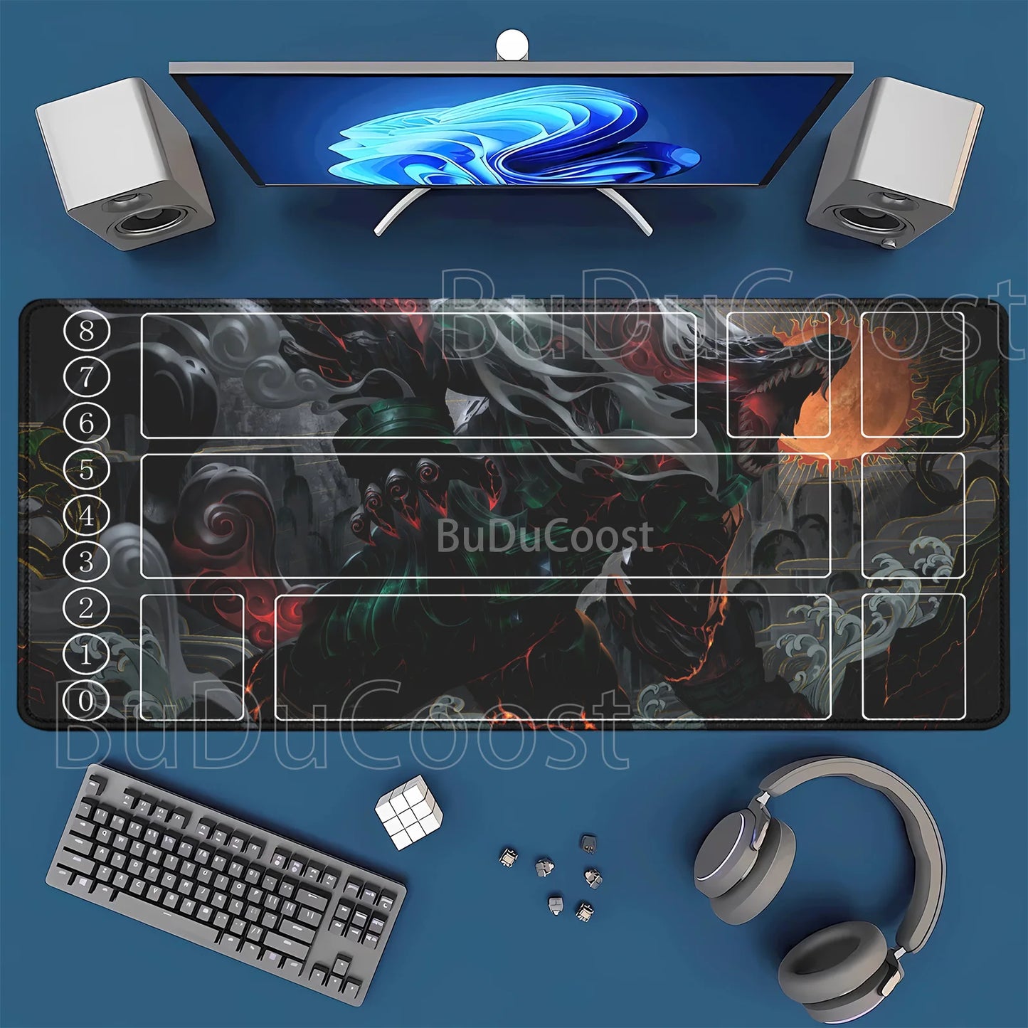 HD Printing playmat League of Mouse Pad Legends Riftbound Series TCG LOL Card 600x350mm office Stitched Edge Board Game Desk Mat