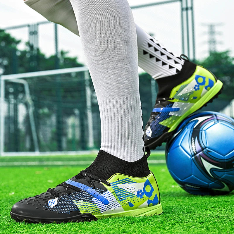 Football Boots Men Professional Soccer Shoes Sneaker Field Long Spikes Outdoor Competition Non Slip Comfortable Training Shoes