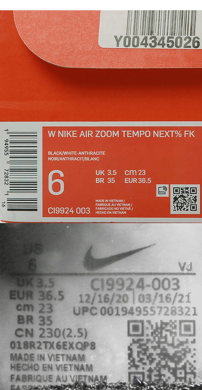 Nike Genuine Air Zoom Tempo Next% FK – buty do biegania dla mężczyzn i kobiet CI9924-003