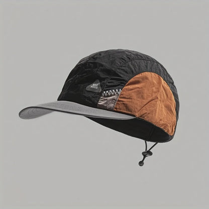 Color Matching Baseball Cap Flat-brimmed Breathable Quick-drying Hat Drawstring Summer Thin Sun Protection Caps Hiking Hats