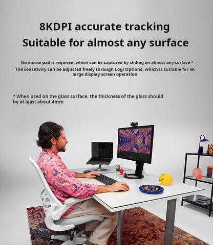 Logitech MX Master 4 Απτική Ανάδραση Actions Ring MagSpeed 8000DPI Εργονομικό Ασύρματο Ποντίκι Bluetooth Μπαταρία 70Day