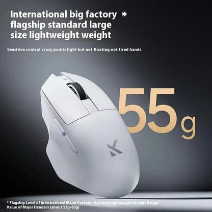 G7 PRO Gaming Mouse Triple Mode Wireless Bluetooth Mouse, Lightweight Ergonomic Gaming Mouse with 26000 DPI Pixart 3395 Sensor for PC Gamer