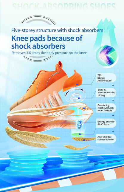 ONEMIX Neue Laufschuhe mit Dämpfung für Herren, geeignet für intensive Läufer, Schnürschuhe, Sportschuhe für Damen, rutschfeste Outdoor-Sportschuhe für Herren