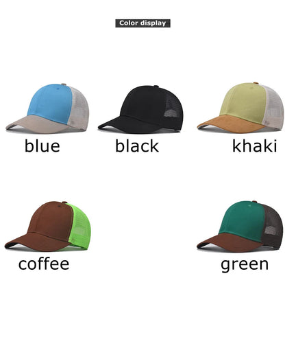 Cappellino da baseball per adulti, cappellino a rete, visiera curva poco profonda, cappello unisex, cappello estivo, cappello traspirante, cappellino da ombra, cappellino per primavera e autunno, cappellino hip hop aderente