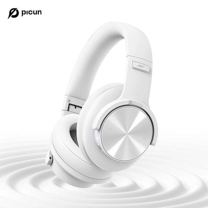 Picun B8 Wireless Bluetooth Headphones with 120H Playtime, Bluetooth 5.3, Deep Bass, Low Latency Gaming Headset with Microphone