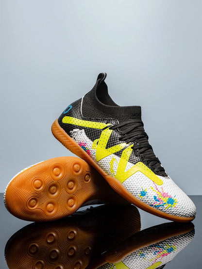 Scarpe da calcio da interno professionali da uomo con suola piatta; scarpe da allenamento resistenti e comode per adulti; scarpe da calcio antiscivolo per adolescenti