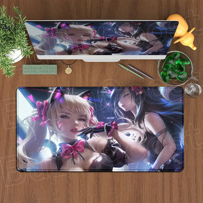 Produit gaming premium Fraquane, Large XXL DIY Cool Overwatch Mouse Pad Keyboard Table Gaming Accessories Non-Slip Rubber Edge locking spped Laptop Rug desk Mat, équipement gamer