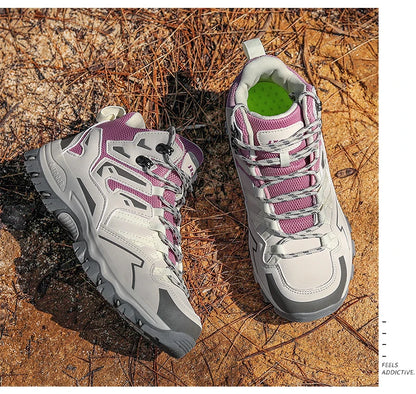 2025 New Hiking Shoes Unisex Outdoor Hiking Sports Shoes Camping Boots Ladies Waterproof Walking Shoes Non-slip Hiking Shoes