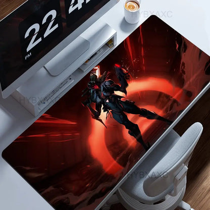 Game Jhin L-League of Legends Mousepad Large Computer Gaming Accessories MousePads Desk Mats Anti-slip Laptop Soft Mice Pad
