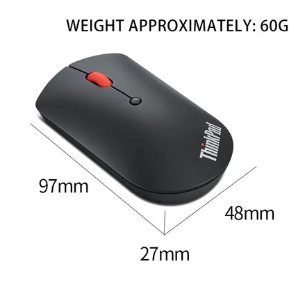 Lenovo ThinkPad Wireless Mouse 4Y50X88822 Dual Bluetooth Wireless Mouse, Ergonomic Office Mouse, 2.4GHz Laptop Mouse for Windows & Mac