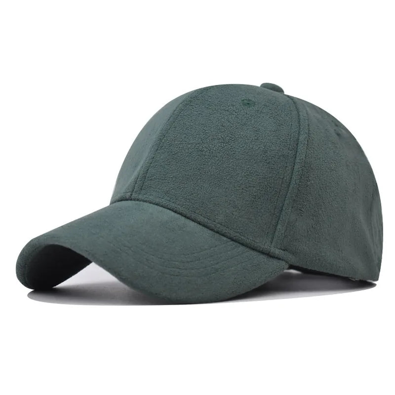 Afslappede baseballkasketter til kvinder og mænd – modekasketter i ruskind til efterår og vinter – udendørs solkasketter – snapback-kasketter – unisex-kasketter i ensfarvet design – hiphop-kasketter