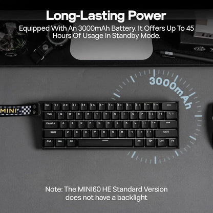 AULA Mini60 HE/Pro/Max 60% Magnetic Switch Gaming Keyboard RGB Tri Mode Mechanical Keyboard 8000Hz 0.01mmRT for E-Sports Gifts