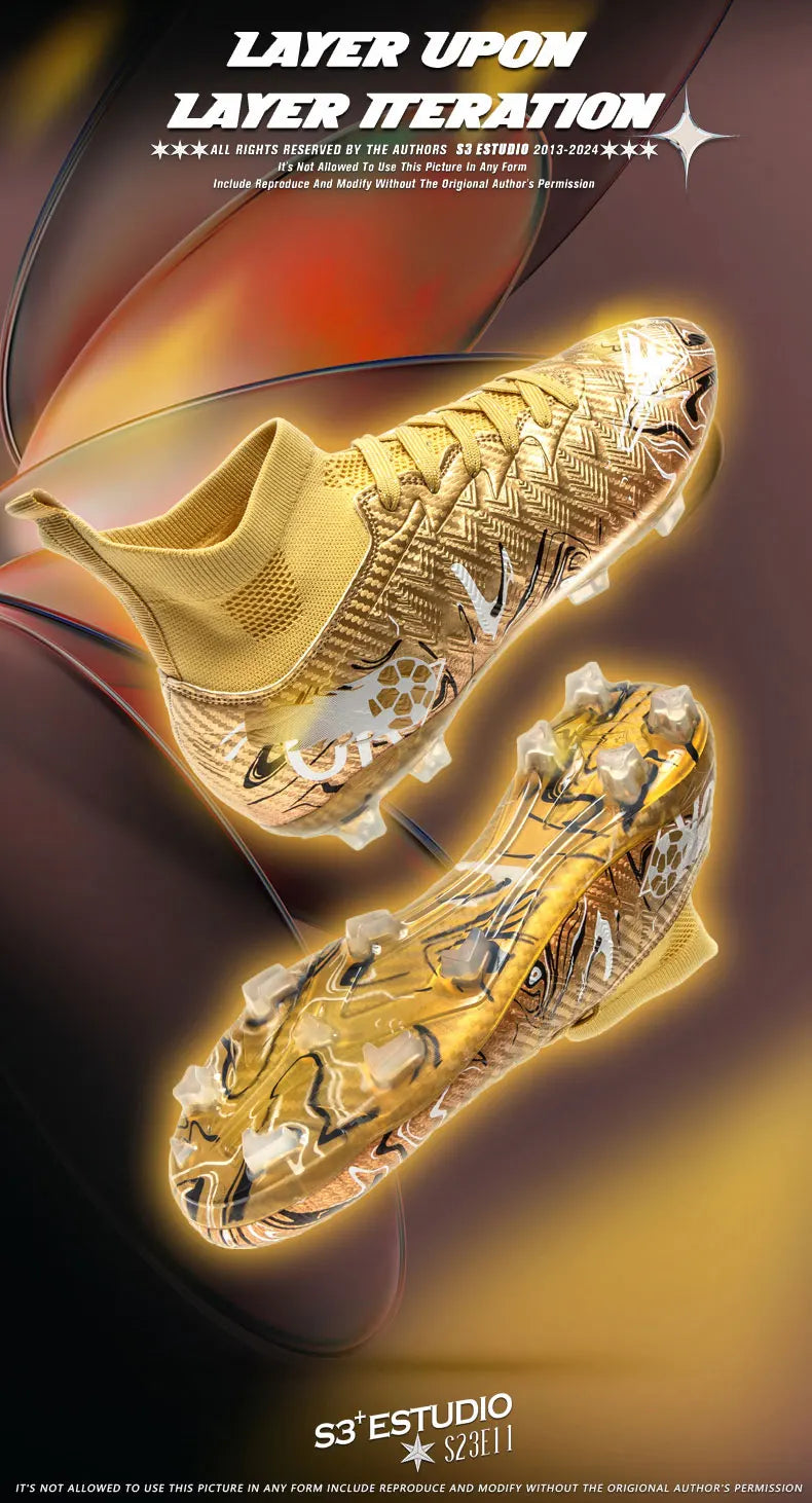 New Men Professional Soccer Shoes Non-slip Football Boots Unisex Breathable Futsal Sports New Cleats Drop Shipping Ultralight