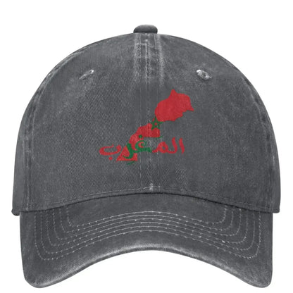 Morocco Map And Flag Casual Baseball Cap Spring Trucker Hat Hot Sale Hunting Camping Hip Hop Hats Female Male Baseball Caps