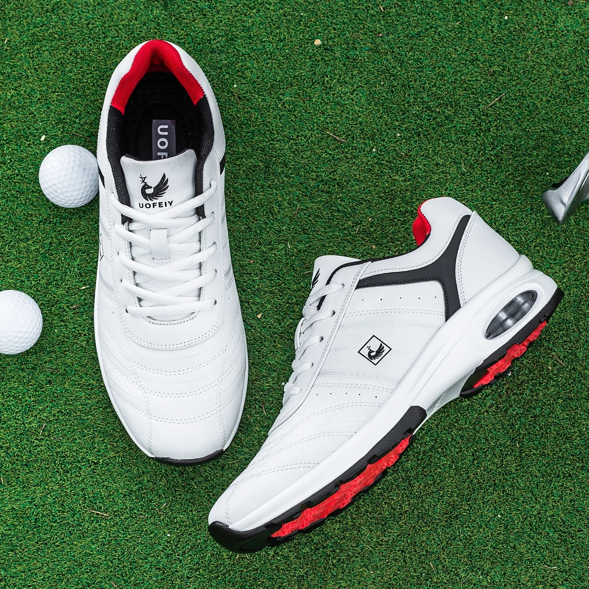 OIMKOI Men Golf Shoes Casual Breathable Waterproof Non-slip Golf Outdoor Training Shoes