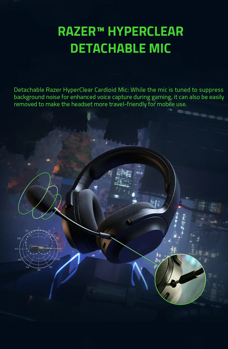 Razer Barracuda X Wireless Gaming Mobile Headset 2022 Model  2.4GHz Wireless + Bluetooth - Lightweight 250g - 40mm Drivers