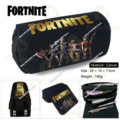 Fortnite Battle Royale Pencil Case for Kids Cartoon Stationery Storage Pen Box School Supplies Birthday Gift