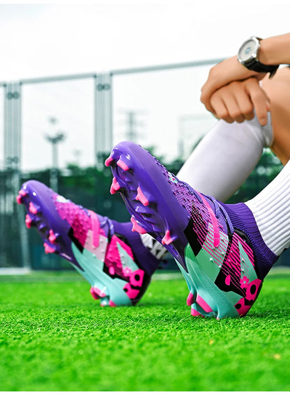 Football Boots Men Professional Soccer Shoes Sneaker Field Long Spikes Outdoor Competition Non Slip Comfortable Training Shoes