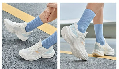 XTEP Running Shoes For Women 2025 Summer New Elastic Comfortable Wear-Resistant Training Professional Sports Shoes 875218110067