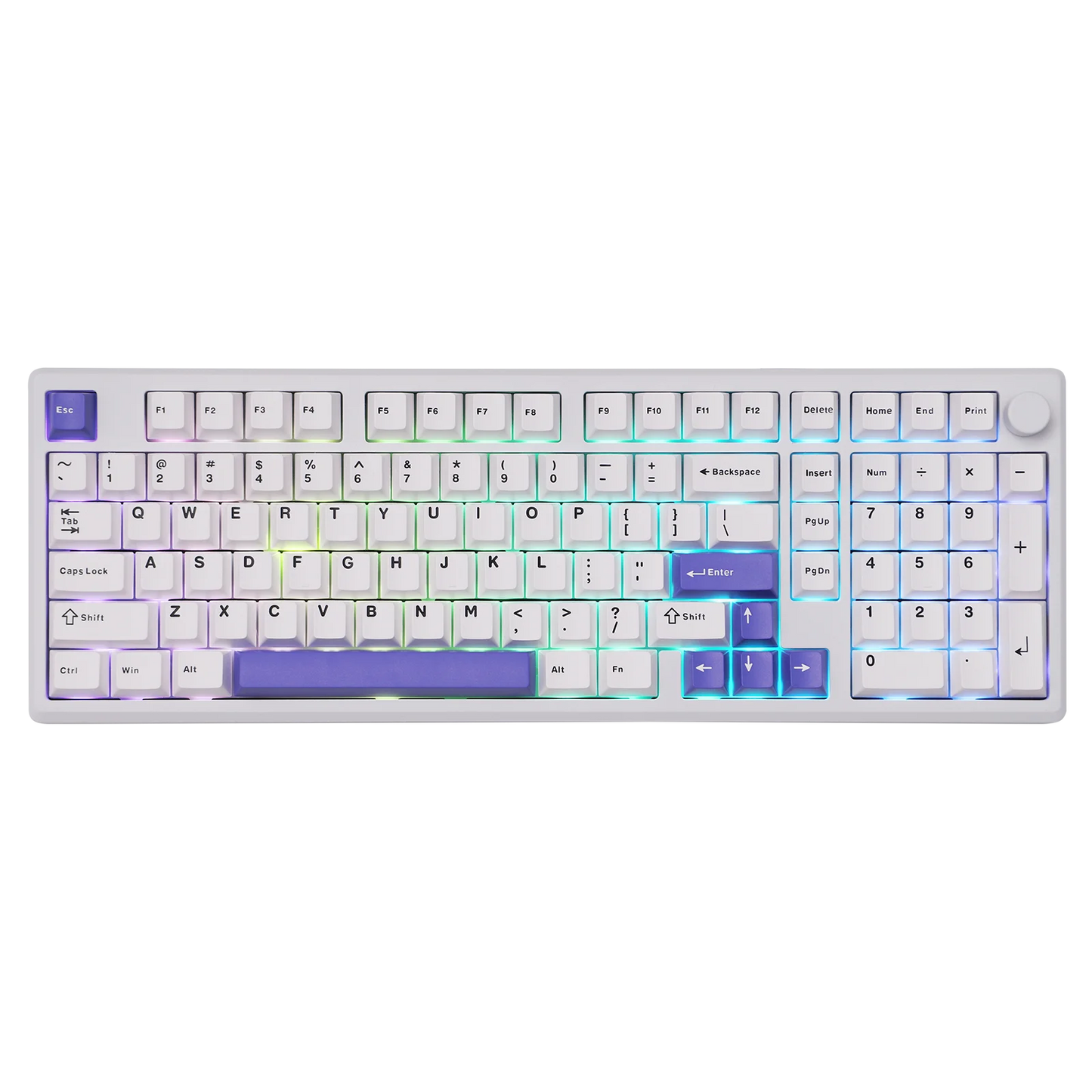 EPOMAKER Galaxy100 1800 ANSI US Layout Hot-Swap Gasket-Mounted Tri-mode Wireless Aluminum Mechanical Gaming Keyboard