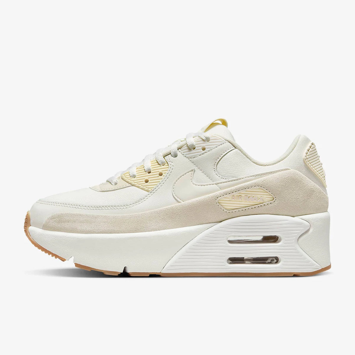 Nike Original Air Max 90 LV8 Damen-Sneaker mit niedrigem Schaft und Plateau-Sohle FD4328-100
