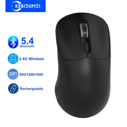 Ποντίκι Bluetooth 5.4 2.4G, ασύρματο ποντίκι διπλής λειτουργίας, αθόρυβο ποντίκι, επαναφορτιζόμενο gaming ποντίκι για PC, υπολογιστή, laptop και Macbook