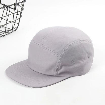 Summer Cotton 5 Panel Big Size Baseball Caps Oversize 62cm Flat Top Sports Snapback Cap Hip Hop Skateboard Hat Custom Wholesale