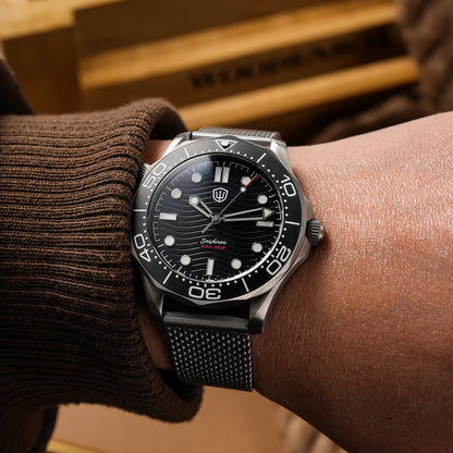 Watchdives 42mm Seafarer Grade 2 Titanium NTTD Dive Watch WD007Q V2 VH31 Sweep Second Quartz Movement Luminous Sapphire Watches